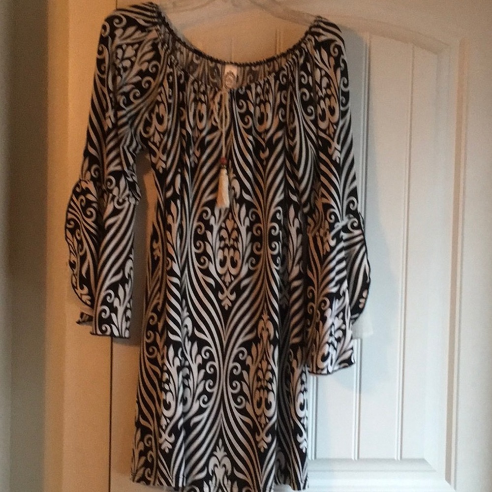 Black and white dress